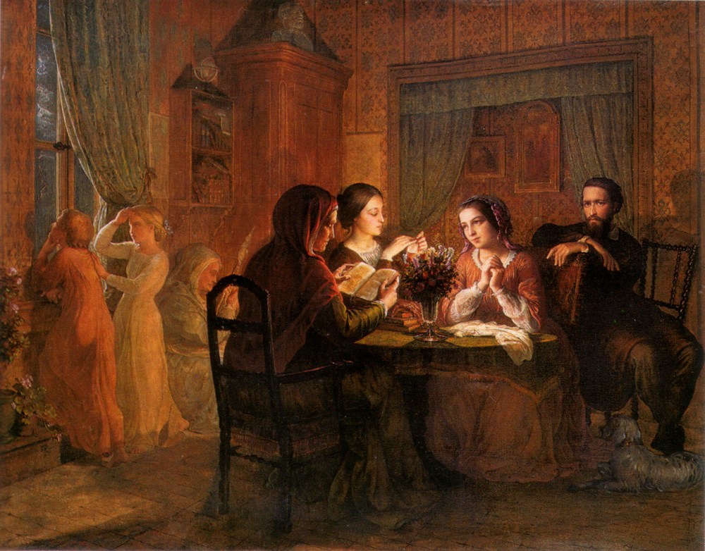 Anne-Francois-Louis Janmot Le Poeme de l'ame - Le Toit paternal